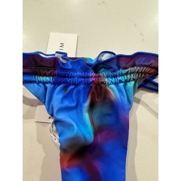 White Fox Bikini Bottom Swim Size Medium Side Tie Summer Soiree Sexy Colorful - Picture 4 of 8